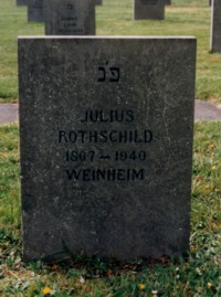 Grabstein  Julius Rothschild