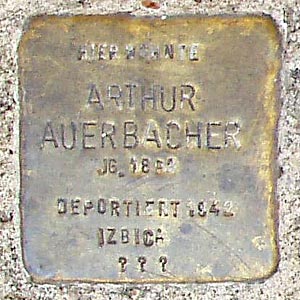 Stolperstein  Arthur Auerbacher