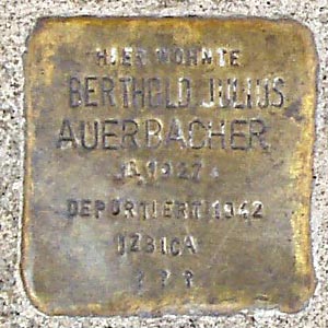 Stolperstein  Bertold Julius Auerbacher