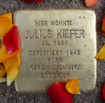 Stolperstein  Julius Kiefer