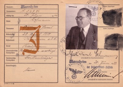Volkskarteikarte  Gustav Lehmann